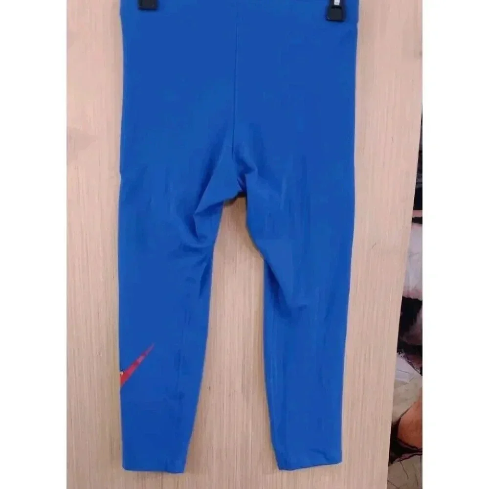 Nike Sportswear High-Waisted Big Logo Leggings Women's Blue‎ - Medium